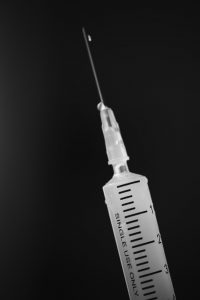 syringe for a tetanus shot