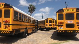 School buses.
