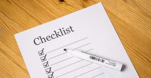 Inventory checklist